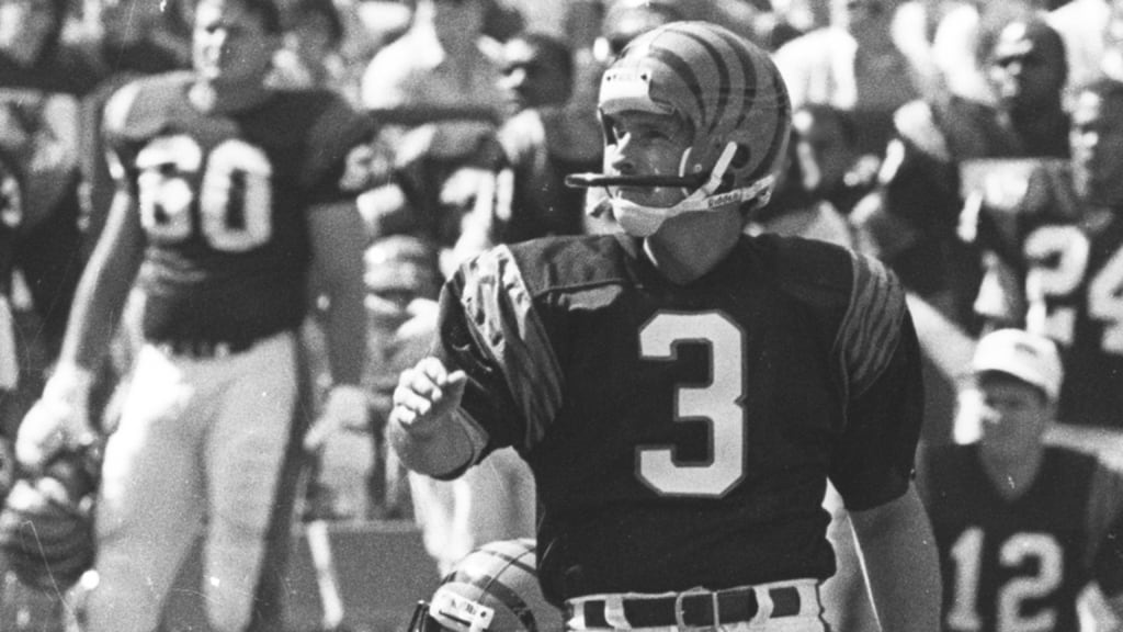 Bengals great Jim Breech head over heels over kicking sensation