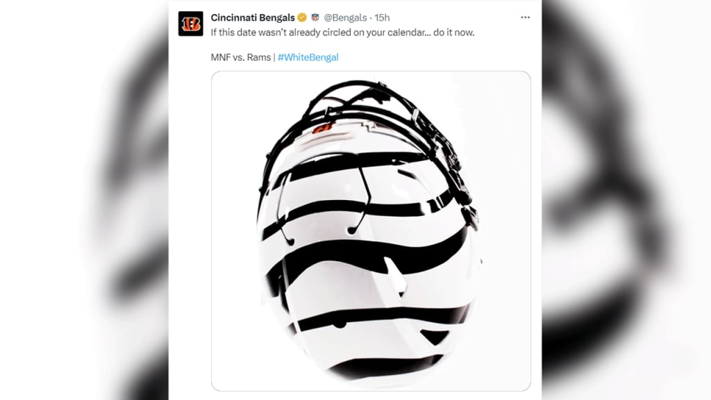 Bengals fans react to unveiling of fresh white helmet