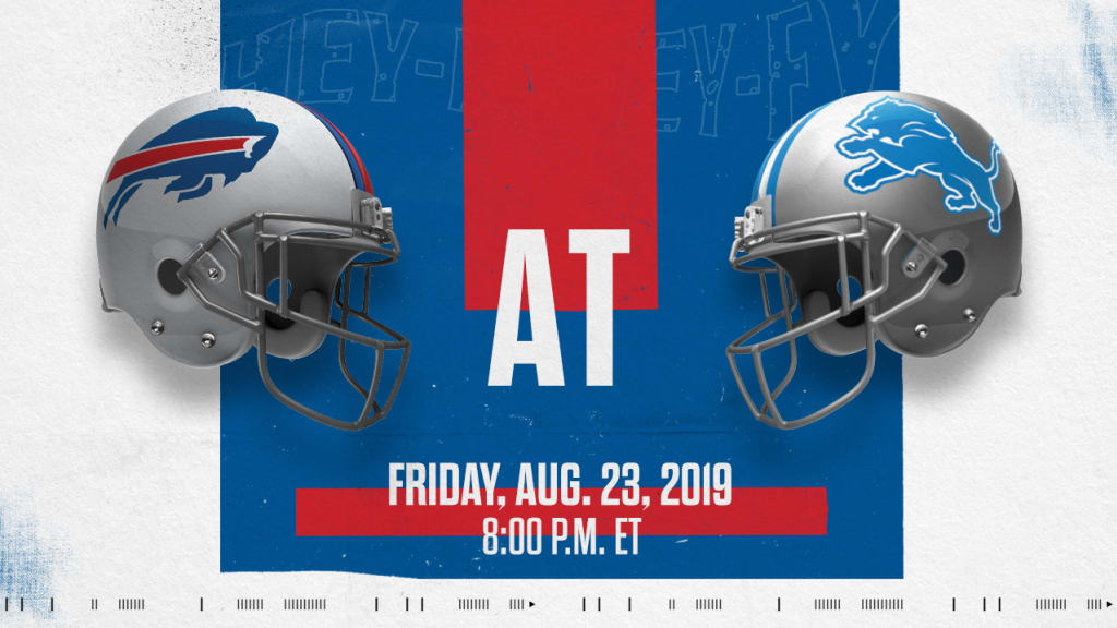 Buffalo Bills vs. Detroit Lions preseason 2019: TV channel, time, live  stream information 