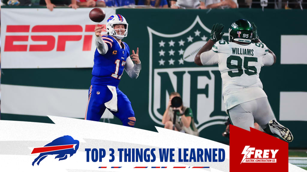 Top 3 things we learned from Bills at Jets