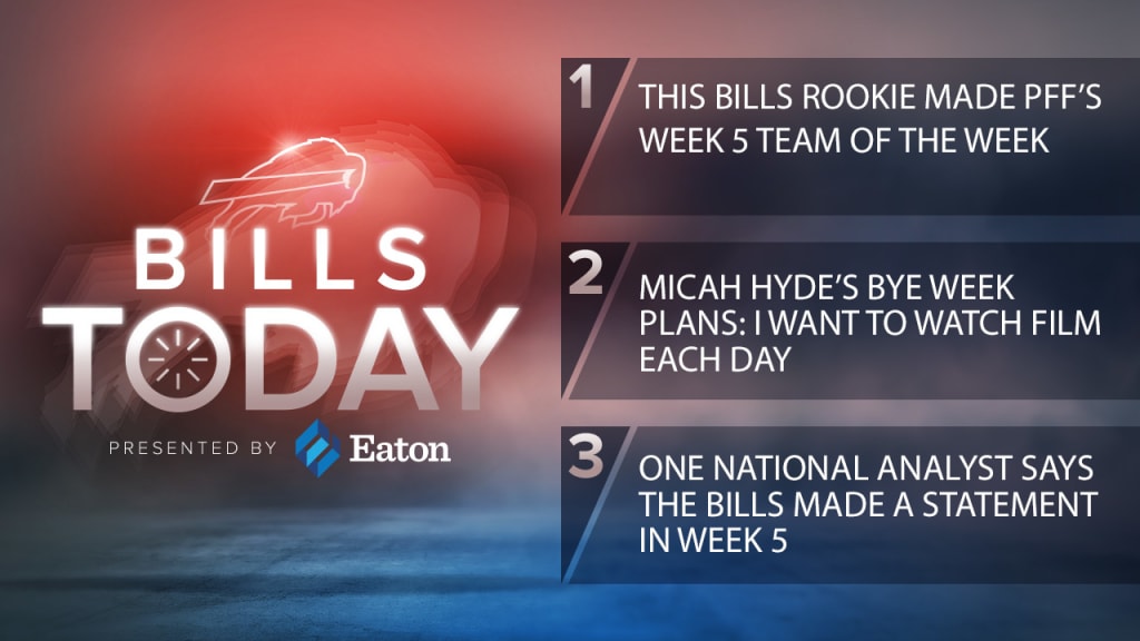 Bills Today This Bills Rookie Made Pffs Team Of The Week