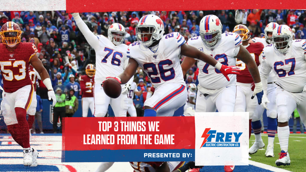 Devin Singletary, Bills easily run over Redskins at home