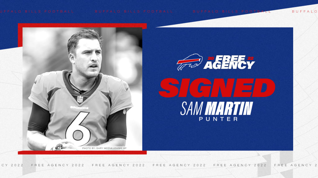 Bills sign punter Sam Martin