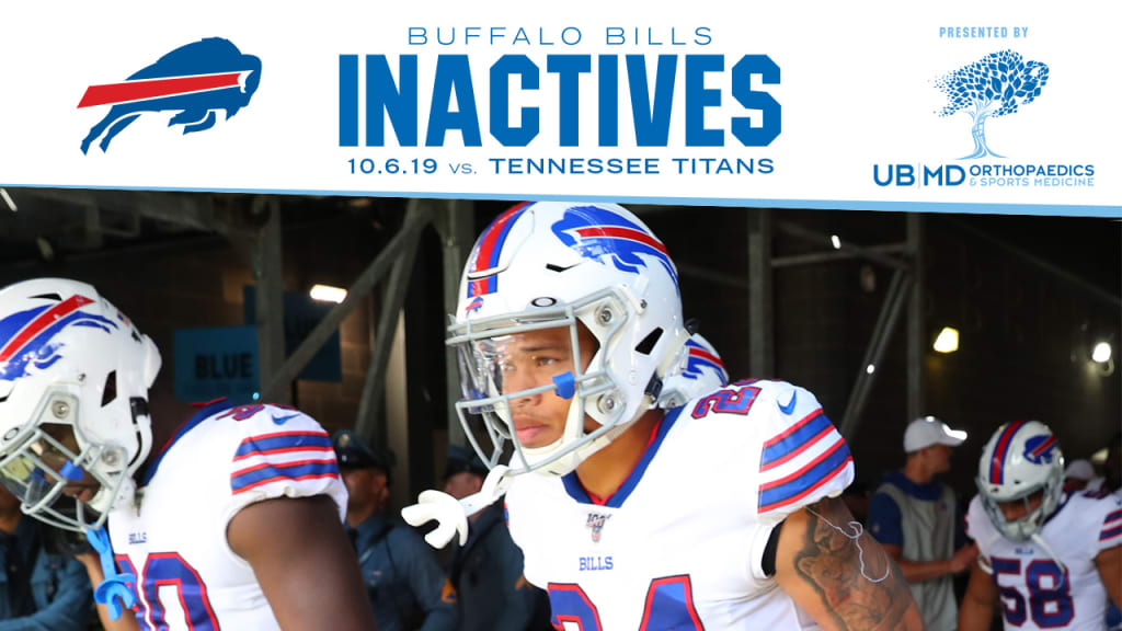 Buffalo Bills inactives vs. Cincinnati Bengals Devin Singletary