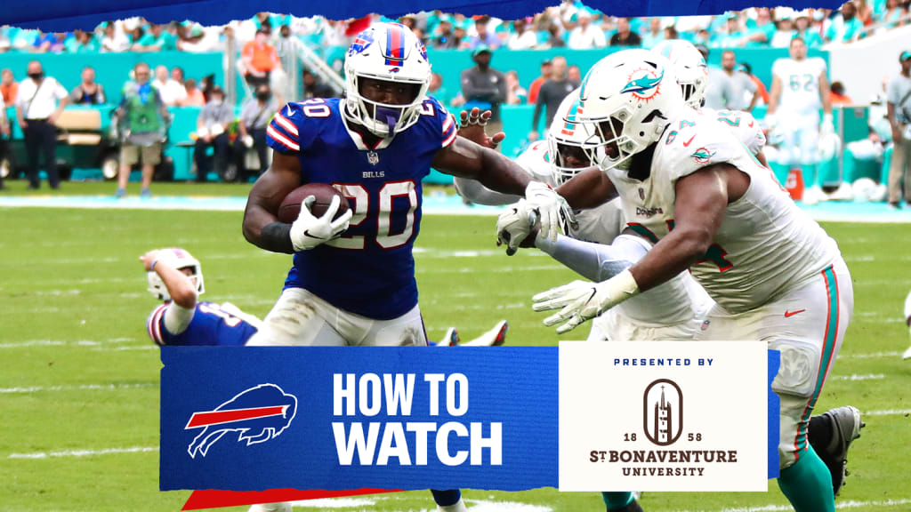 How to Watch, Stream & Listen: Miami Dolphins at Buffalo Bills