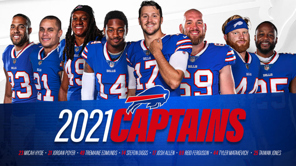 Bills name eight captains for the 2021 season