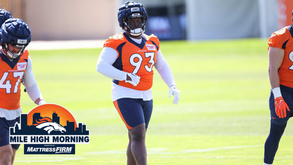 Denver Broncos defensive tackle D.J. Jones during training camp at