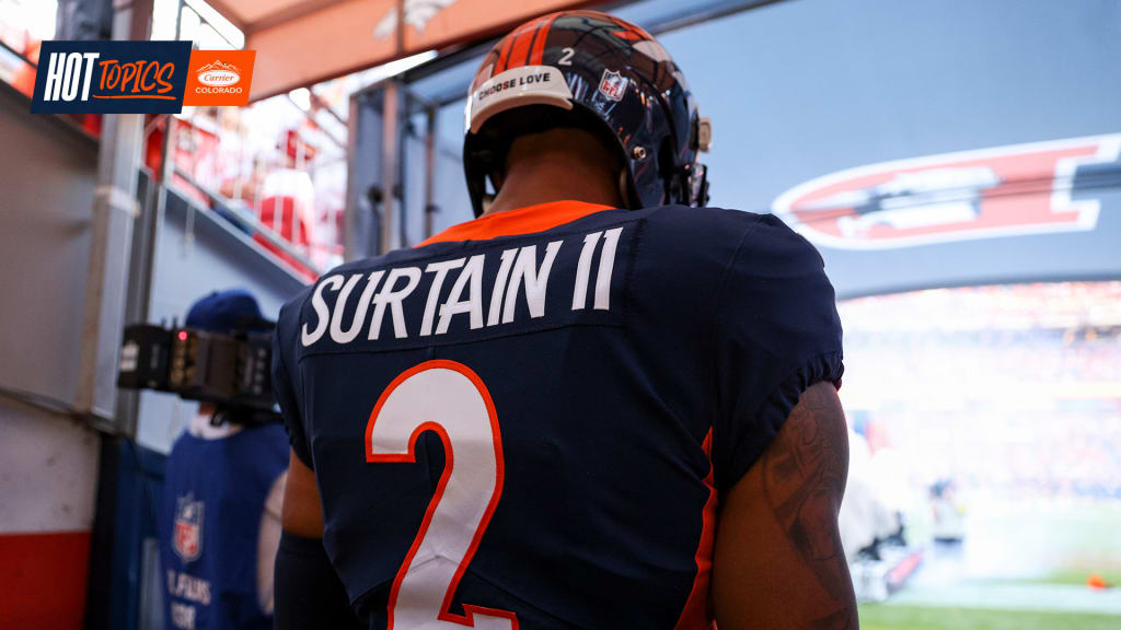 Patrick Surtain II zooms during Best Catch entry at Pro Bowl Games 