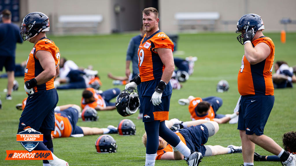 Some Broncos Linemen Appear At Training Camp With Unusual Extra Padding On  Outside Of Helmets - CBS Colorado