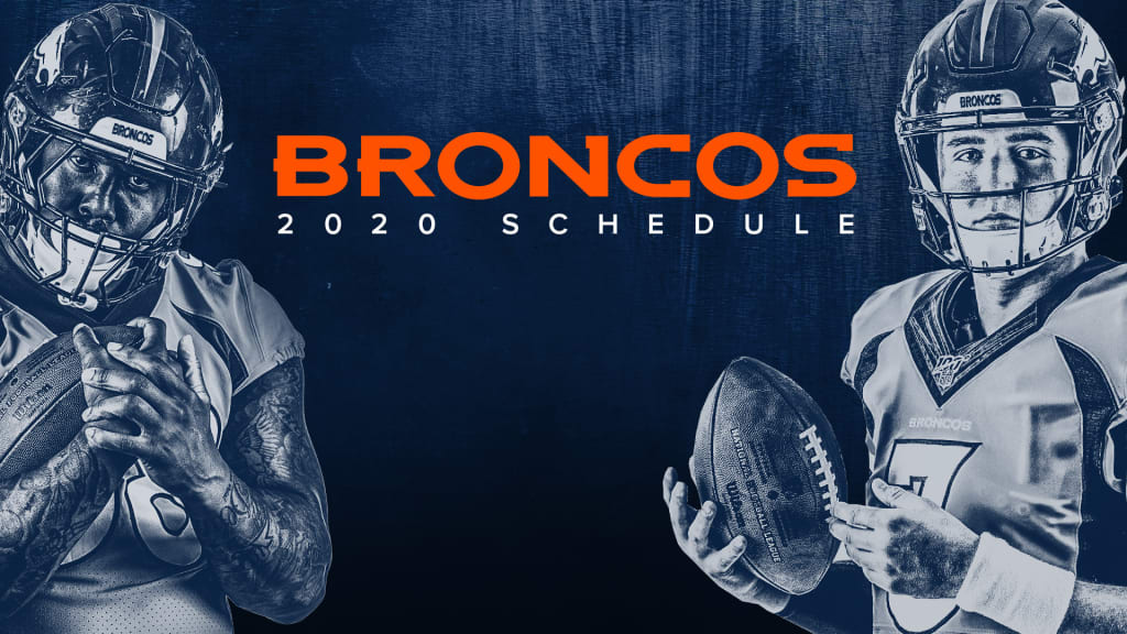 Broncos release updated 2020 schedule (for now)