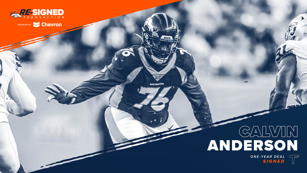 Patriots sign first external free agent, ex-Broncos OT Calvin Anderson 