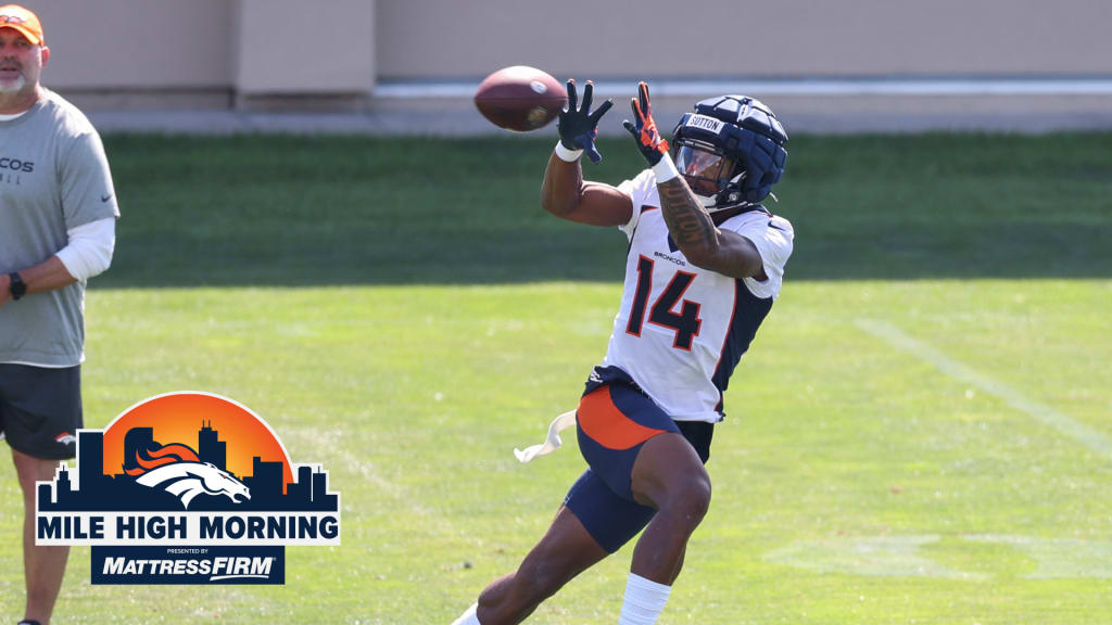 Ex-SMU WR Courtland Sutton replacing the spectacular with the steady at  this year's Broncos training camp