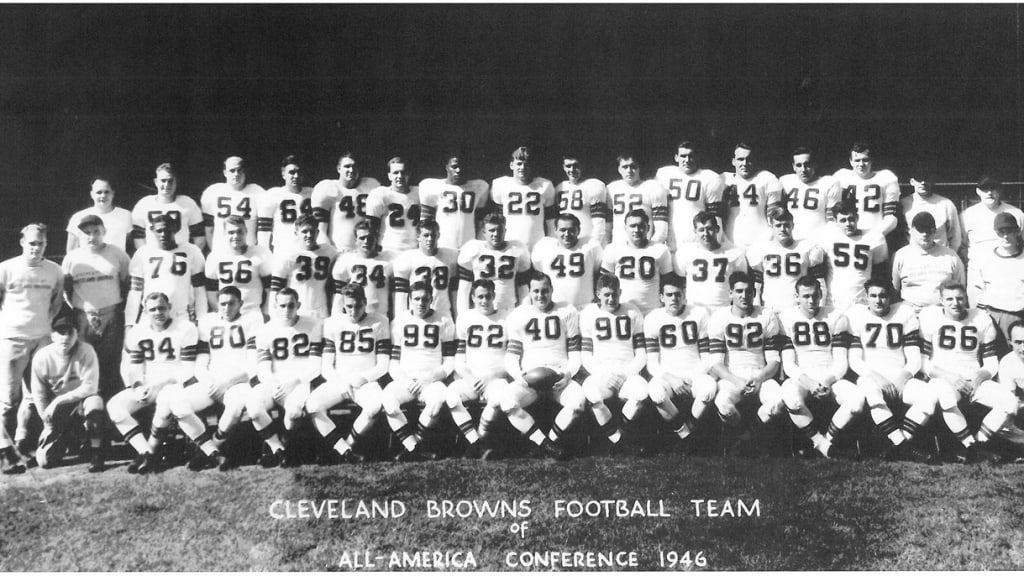 Cleveland Browns Led by Otto Graham Frank Gatski & Lou Groza 