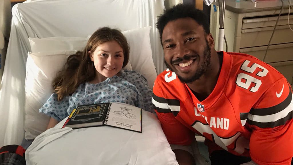 Look: Myles Garrett's Halloween Decorations Include Baker Mayfield