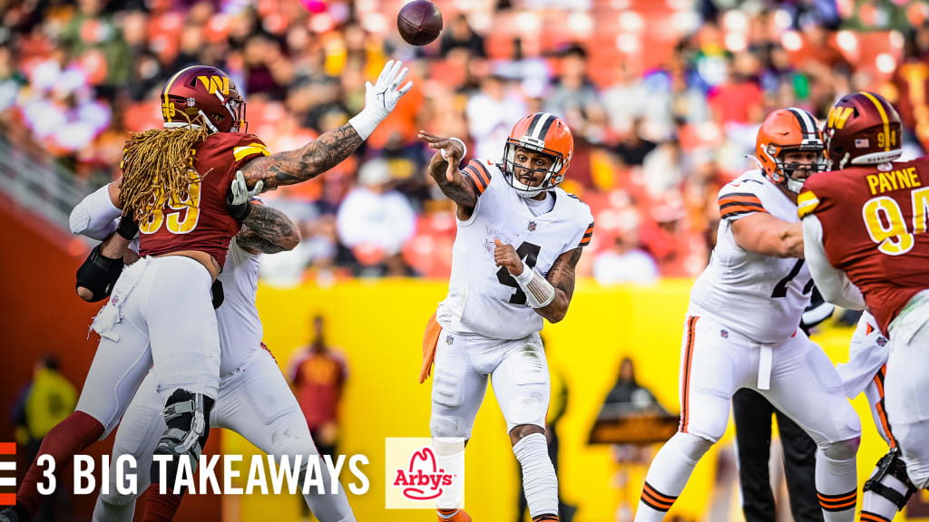 Four takeaways from the Commanders' 24-10 loss to the Browns - The