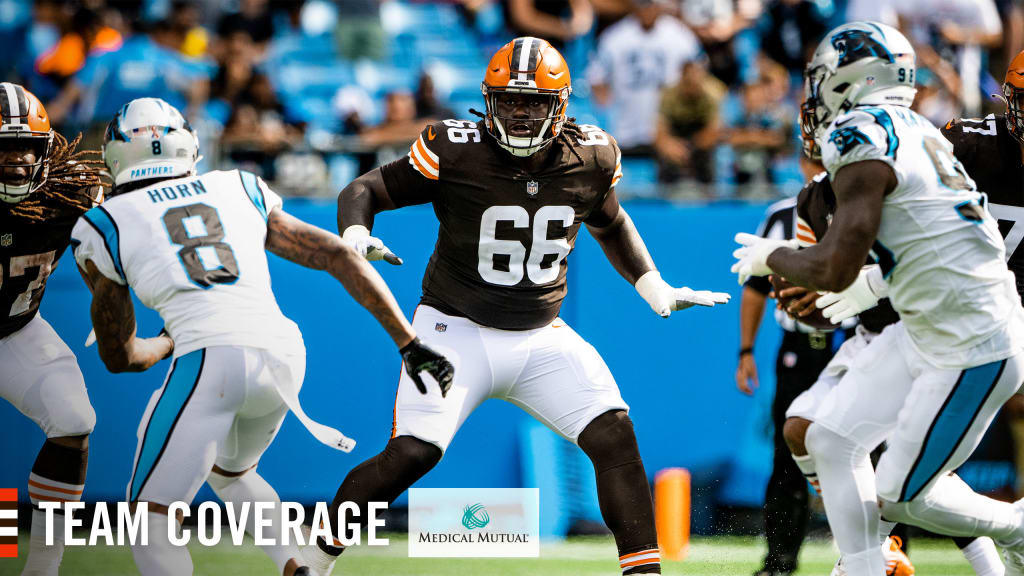 Cleveland Browns offensive tackle James Hudson III (66) during a pre-season  NFL football game, Aug. 14, 2021 in Jacksonville, Fla. (AP Photo/Don  Montague Stock Photo - Alamy