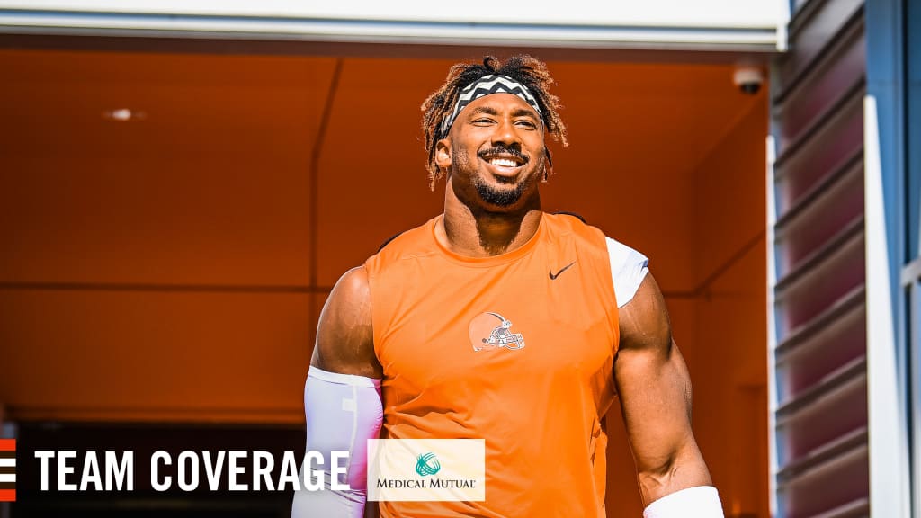 Myles Garrett car accident update: Browns DE involved in accident after  practice Monday - DraftKings Network