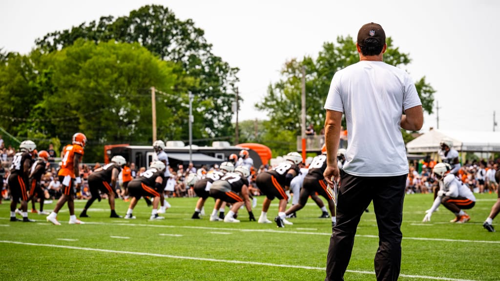 Cleveland Browns punter Joseph Charlton (8) kicks the ball away