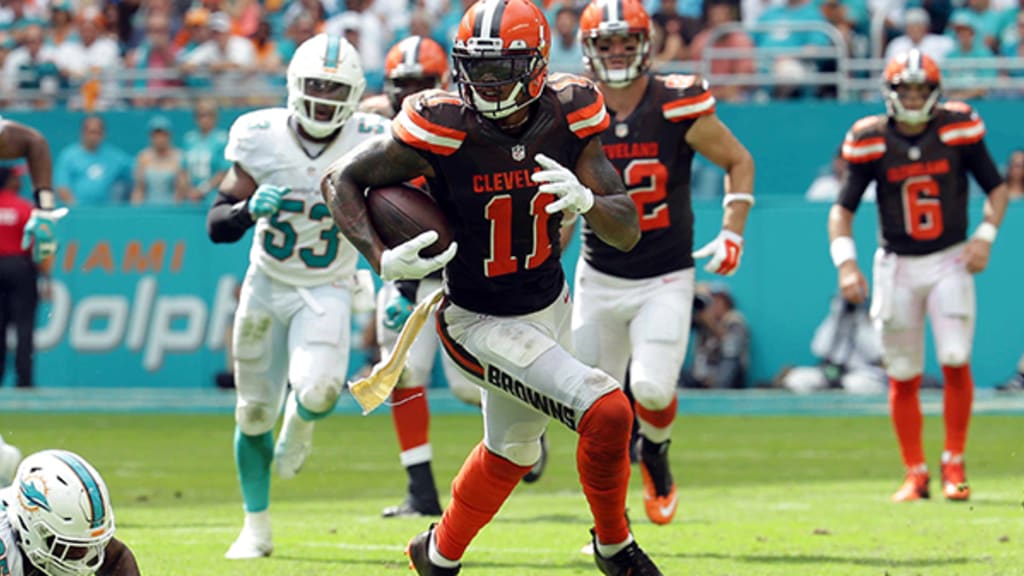 Jerseys worn by Josh McCown, Gary Barnidge vs. Ravens on display at Pro  Football Hall of Fame