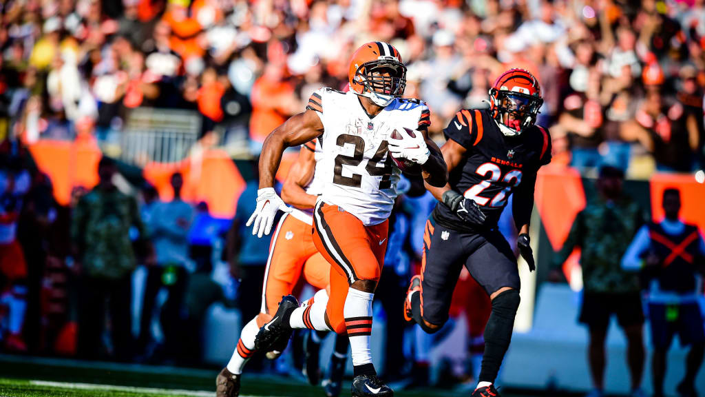 Browns Denzel Ward records 99-yard pick-six against Cincinnati Bengals