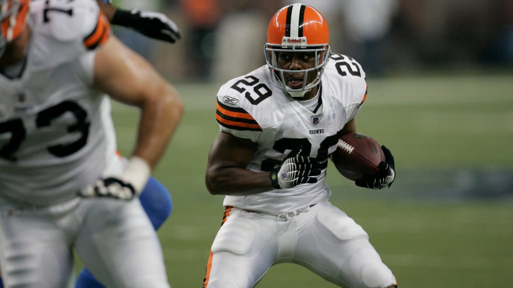 Cleveland Browns Jason Wright (29) runs down field against Miami