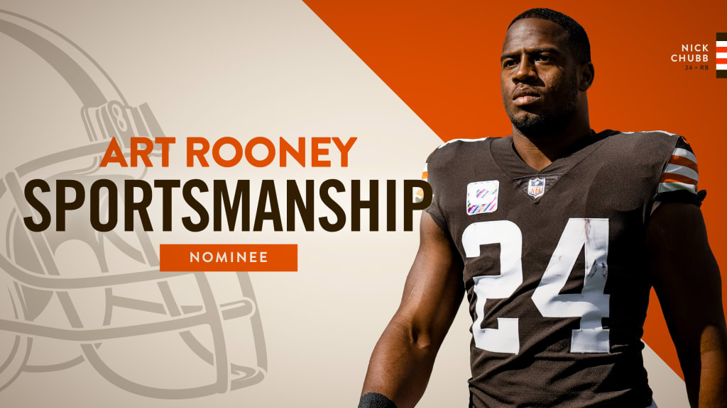 Nick Chubb is Browns nominee for Art Rooney Sportsmanship Award for 4th  consecutive year 