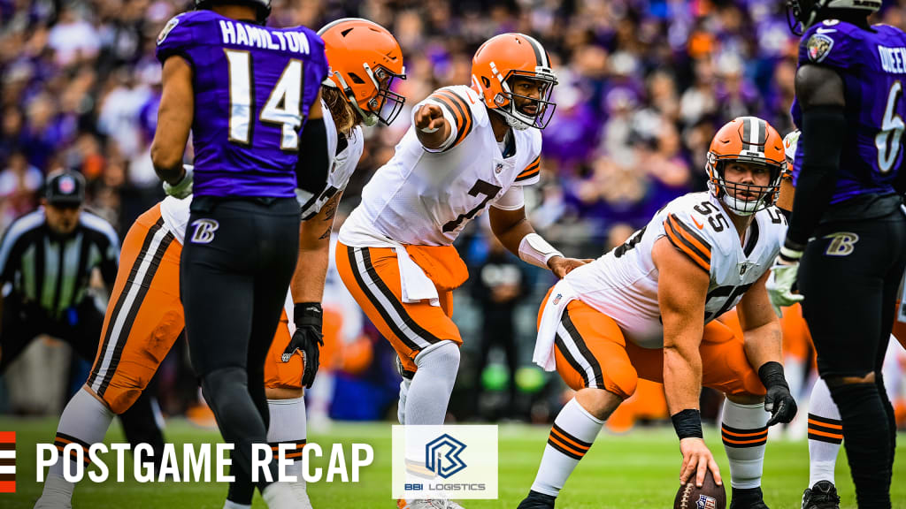 Cleveland Browns suffer their first loss at home; Baltimore Ravens