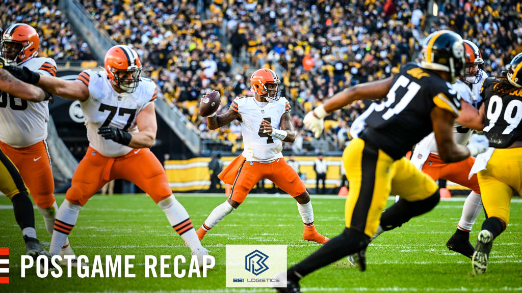 Browns end season with 28-14 loss to Steelers