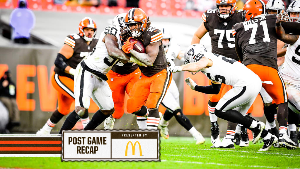 Cleveland Browns on X: Raiders pull away in 4th quarter to give