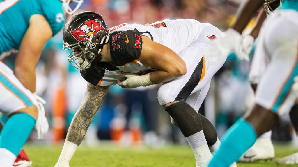 Tampa Bay Buccaneers defensive end Pat O'Connor (79) jobs off the field  after a play during the second half of an NFL football game against the Dallas  Cowboys, Thursday, Sept. 9, 2021