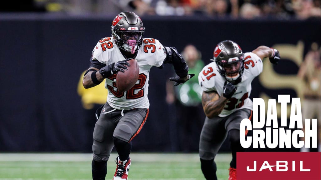 Mike Edwards of the Tampa Bay Buccaneers celebrates against the