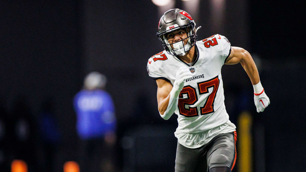 Tampa Bay Buccaneers cornerback Zyon McCollum walks off the field