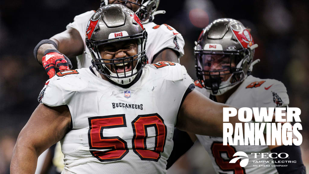 Where do the Tampa Bay Buccaneers rank in Week 5 across Power Rankings?