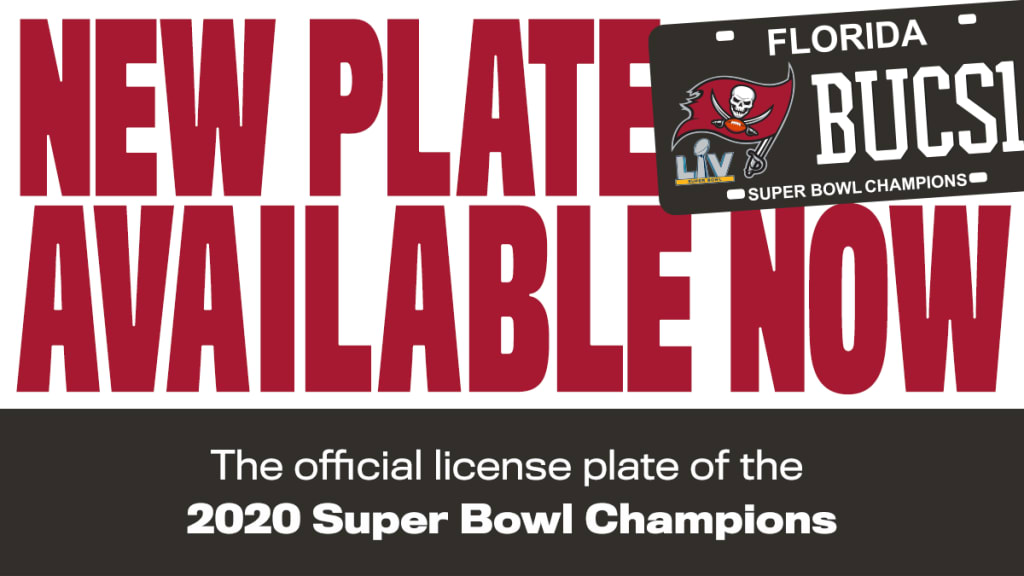 Buccaneers specialty license plate redesigned to honor Super Bowl champs