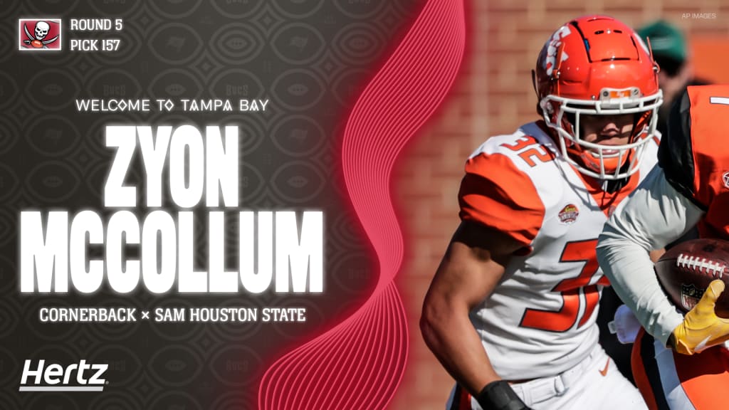 PFF College on X: The Tampa Bay Buccaneers pick Sam Houston State CB Zyon  McCollum at No. 157 overall. 79.3 PFF grade in 2021 (4th among WAC CBs) 