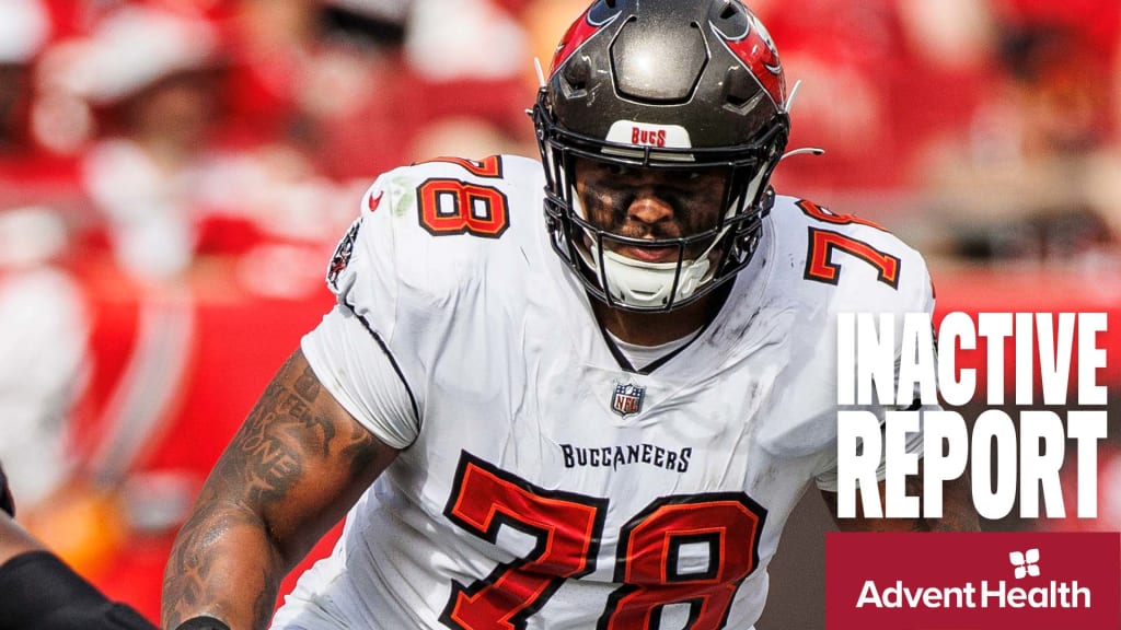 Tampa Bay Buccaneers Tristan Wirfs inactive against Los Angeles Rams 