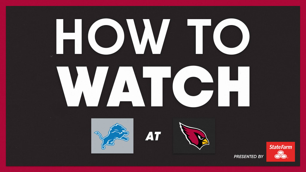 Arizona Cardinals-Detroit Lions: How to watch, stream, listen in