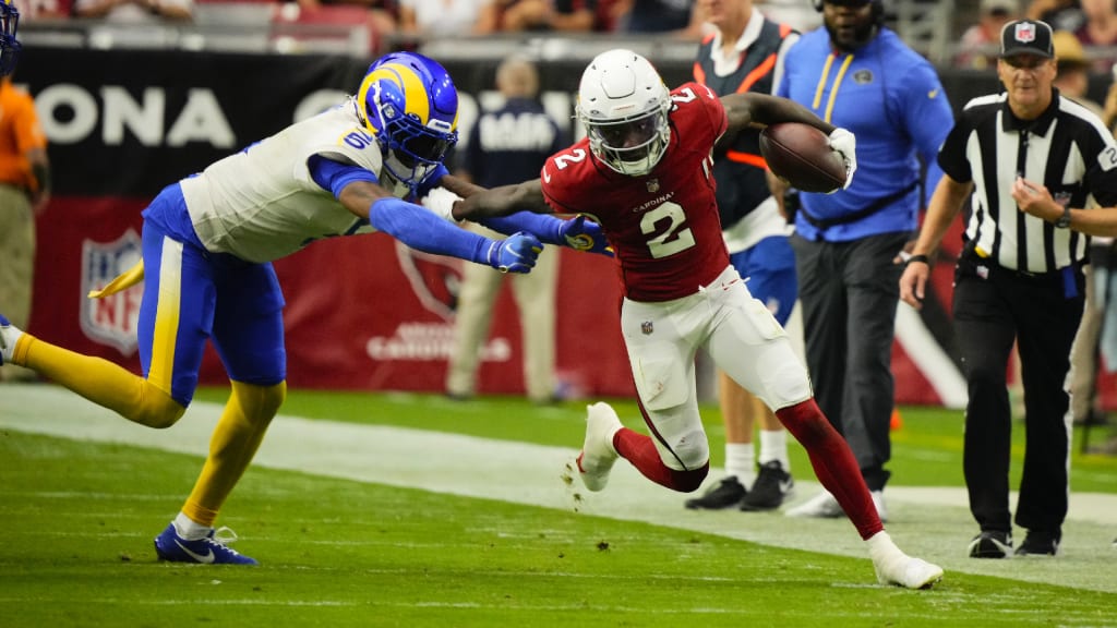 Arizona Cardinals wide receiver Marquise Brown has career-best 14 catches  in 20-12 loss to the Rams