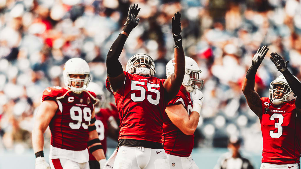 Arizona Cardinals linebacker Chandler Jones (55) runs during an