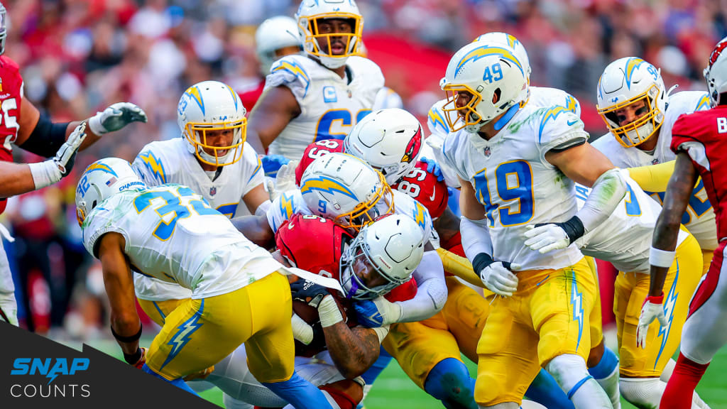 Snap Counts: Los Angeles Chargers at Arizona Cardinals