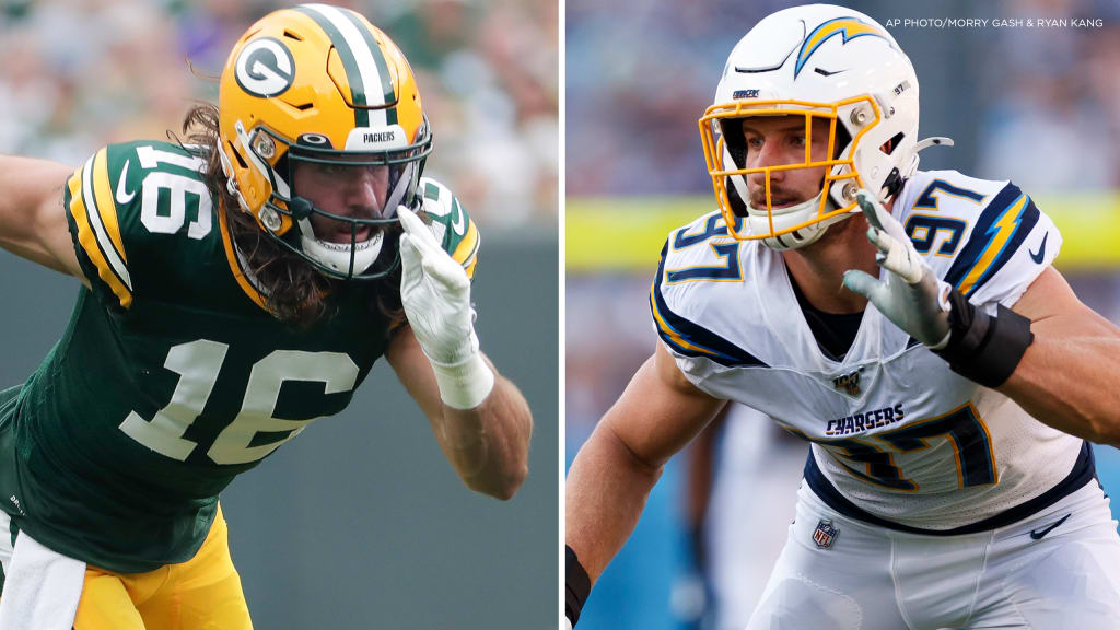 Chargers Defensive End Joey Bosa Set to Face Off Against Cousin and Packers  Wide Receiver Jake Kumerow for the First Time