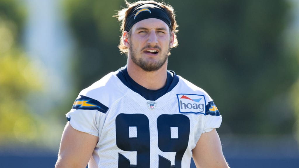 Chargers' Joey Bosa practices in pads for 1st time – Press Enterprise