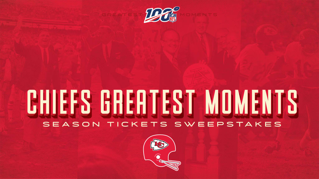 You could win season tickets in the Chiefs' Greatest Moment Sweepstakes -  Arrowhead Pride