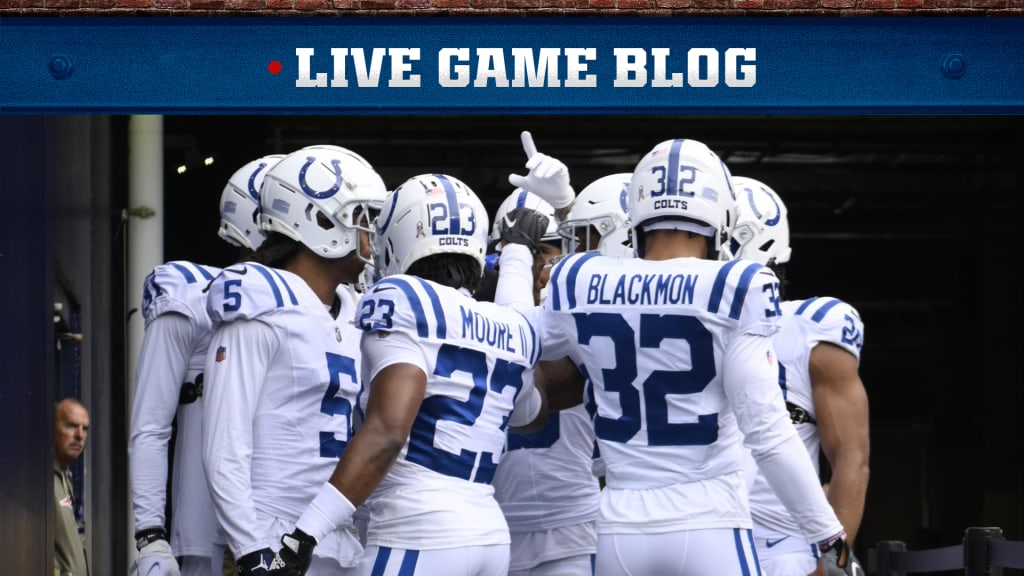 LIVE BLOG, Colts vs. Patriots Week 9