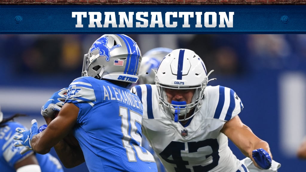 Indianapolis Colts safety Trevor Denbow runs a drill during football  practice at the NFL team's practice facility in Indianapolis, Friday, May  13, 2022. (AP Photo/Michael Conroy Stock Photo - Alamy