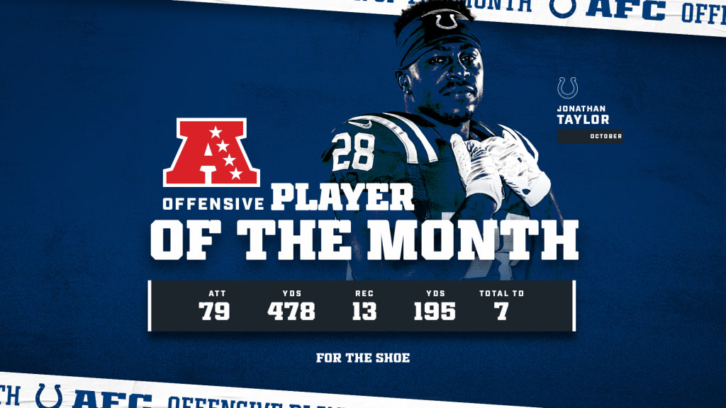 Colts' Running Back Jonathan Taylor Named AFC Offensive Player of the Month  - Stampede Blue