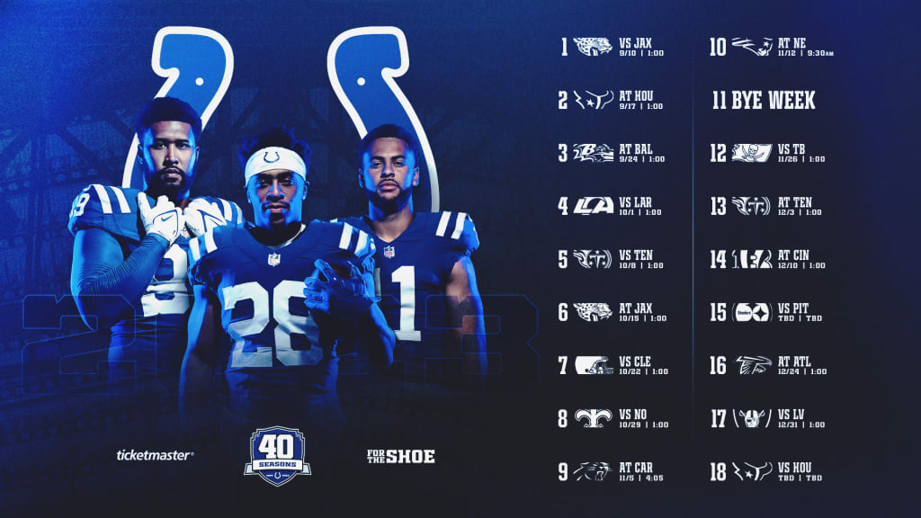 9 takeaways from Colts' 2023 schedule release