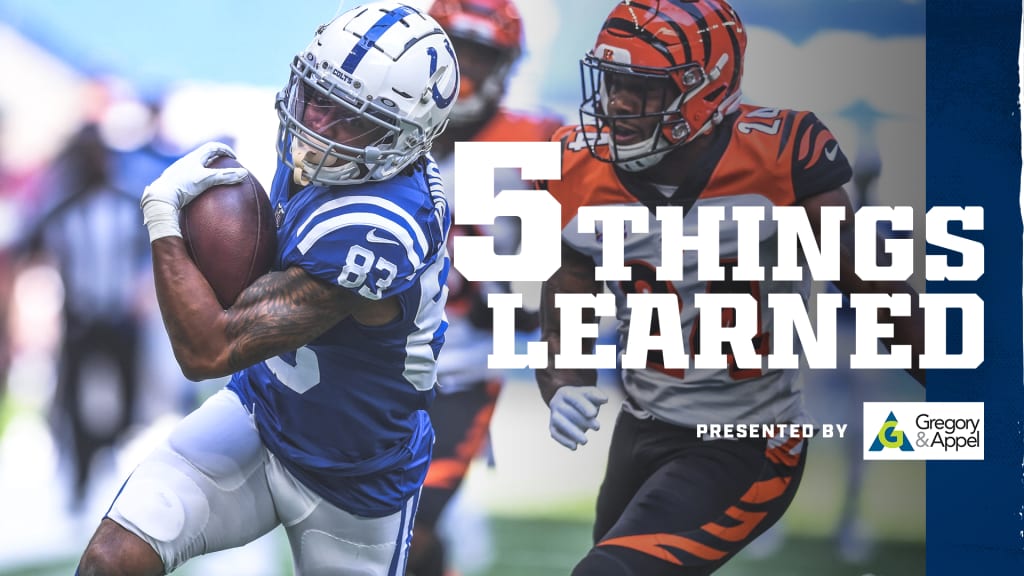 Cincinnati Bengals vs. Indianapolis Colts: 5 things to know