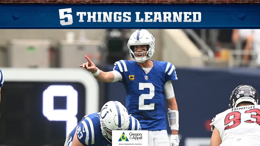 Colts defeat Texans, 31-20: Everything we know from Week 2