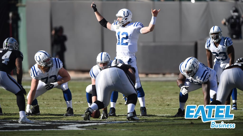 Colts' DE Denico Autry, special teams coordinator Bubba Ventrone